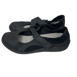 Clarks Cloud Steppers Black Comfort Walking Shoes